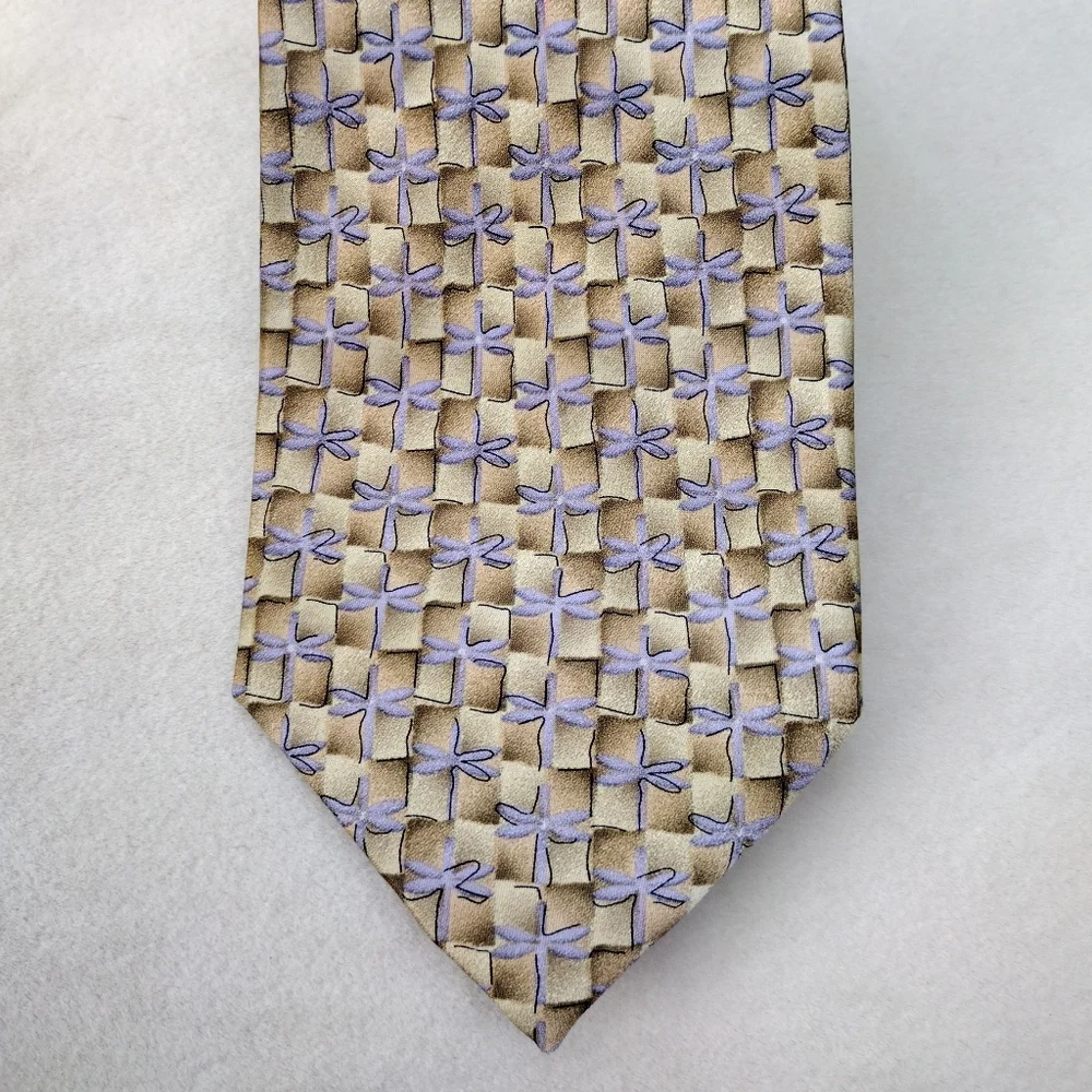 Silk Ties to Nature Dragonfly Tie EUC